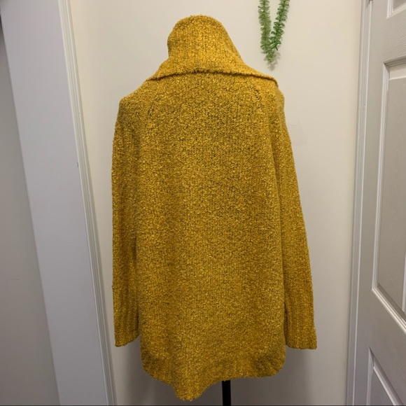 Faded Glory Knit  Boulce Cowl Neck  Septre Gold Sweater - Picture 9 of 11